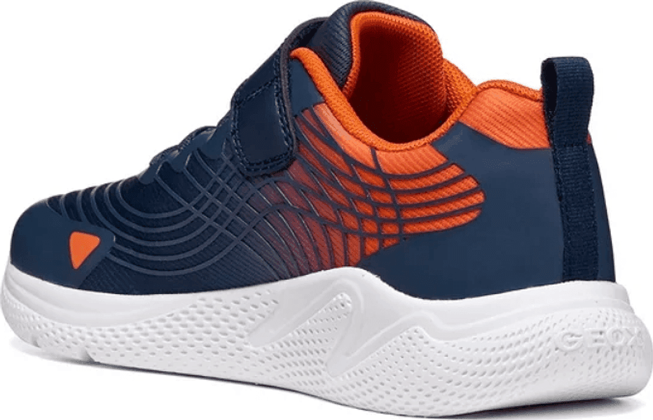 Sneakers da Bambino Blu con strappo e suola traspirante Geox - 2