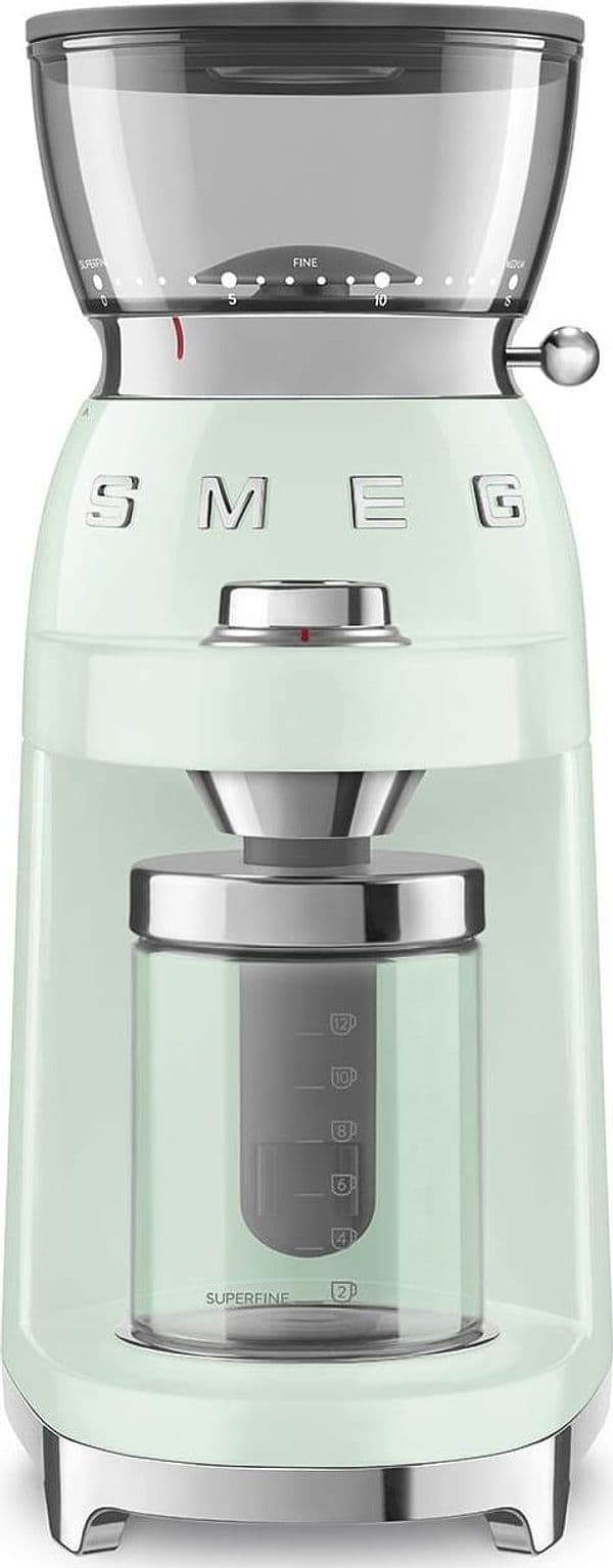 SMEG COFFEE GRINDER 50'STYLE PASTEL GREEN CGF03PGEU