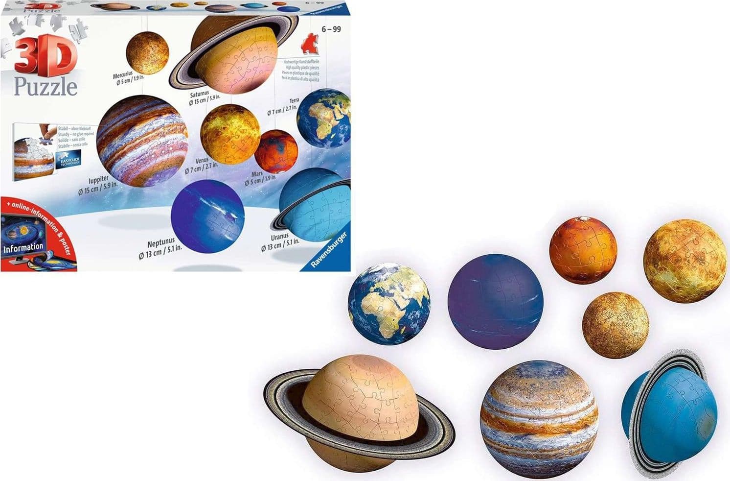 Puzzle 3D Il Sistema Planetario - 2