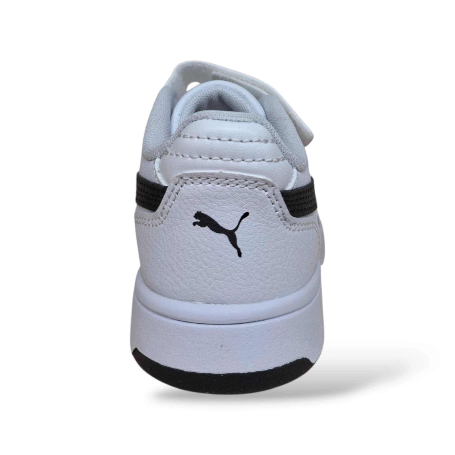 Puma Rebound 408295 Sneakers Bambini Ragazzi Bianco Nero | Pelle Alta Basket Classico Laccio Elastico Velcro Pratico Autonomia Sportivo Versatile Quotidiano Scuola Back to School | Taglie 28-35 | Scarpetteria Gica - 3