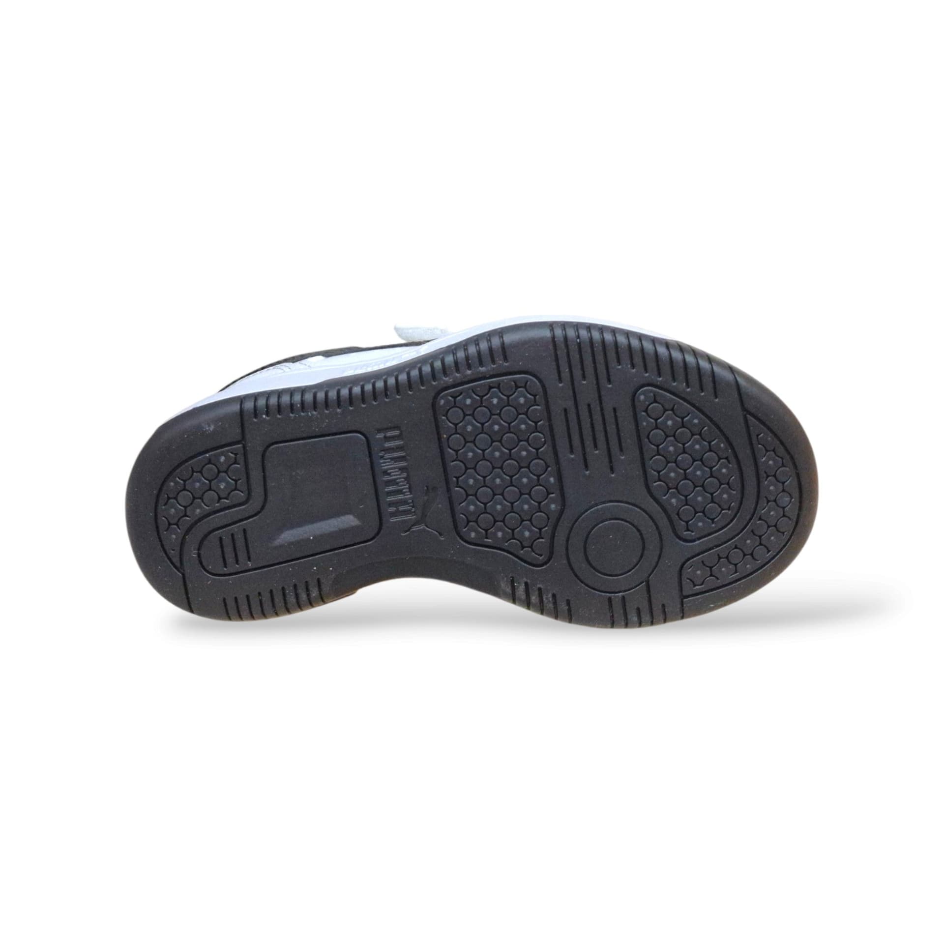 Puma Rebound 408295 Sneakers Bambini Ragazzi Bianco Nero | Pelle Alta Basket Classico Laccio Elastico Velcro Pratico Autonomia Sportivo Versatile Quotidiano Scuola Back to School | Taglie 28-35 | Scarpetteria Gica - 5