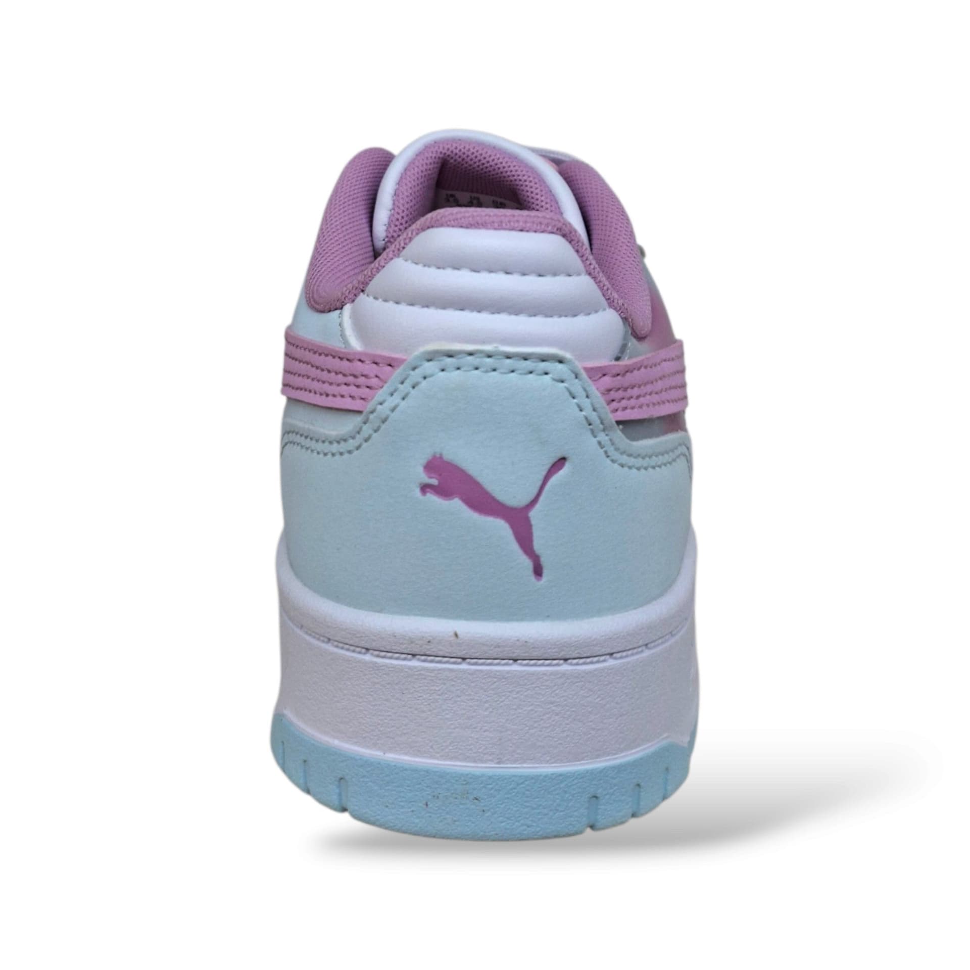Puma Rebound 407467 Sneakers Bambine Ragazze Celeste Rosa Bianco | Pelle Alta Basket Pastello Lacci Sportiva Femminile Dolce Fresca Contemporanea Back to School | Taglie 36-39 | Scarpetteria Gica - 3