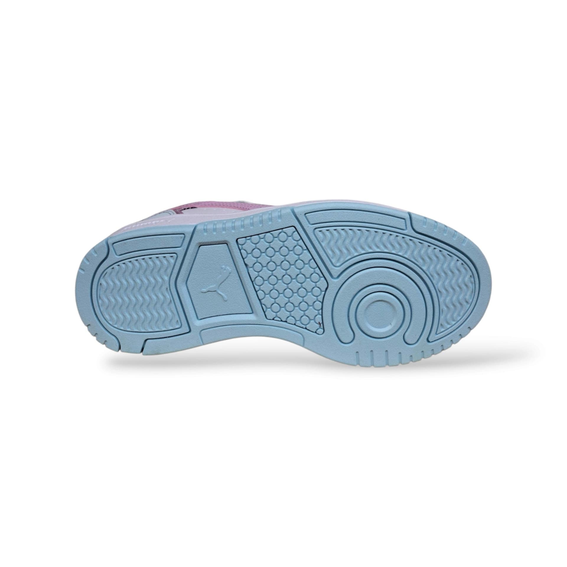 Puma Rebound 407467 Sneakers Bambine Ragazze Celeste Rosa Bianco | Pelle Alta Basket Pastello Lacci Sportiva Femminile Dolce Fresca Contemporanea Back to School | Taglie 36-39 | Scarpetteria Gica - 5