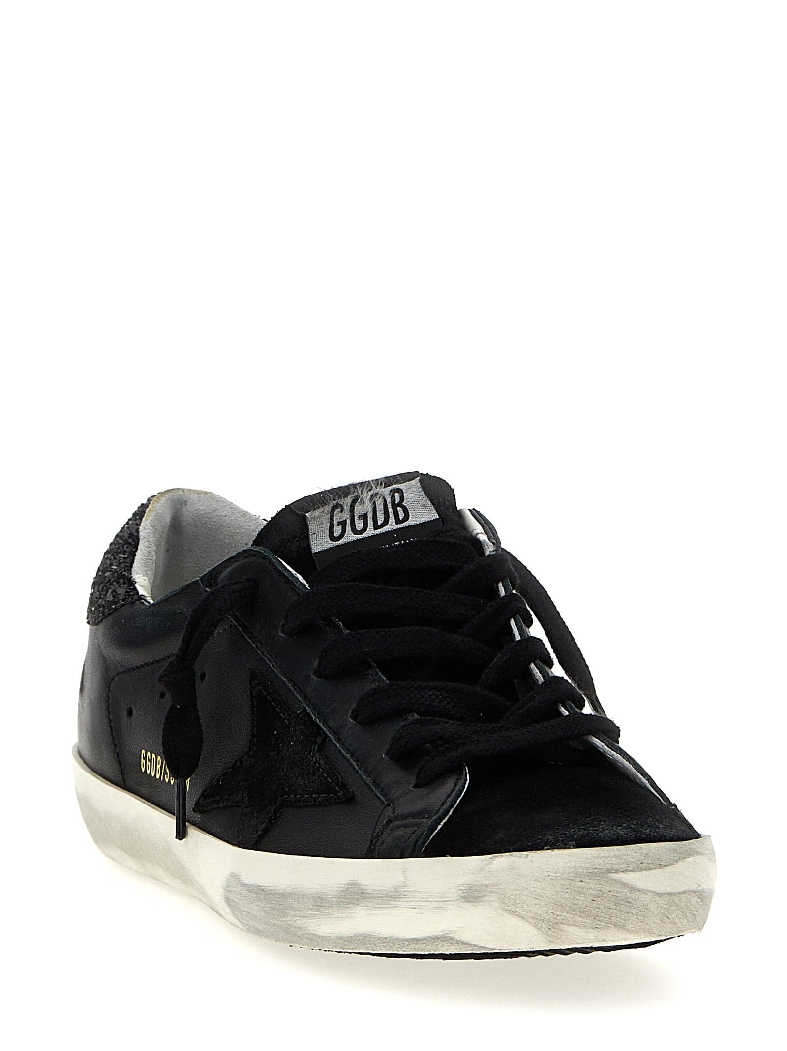 Golden Goose Black Leather Low Top Sneakers - 2