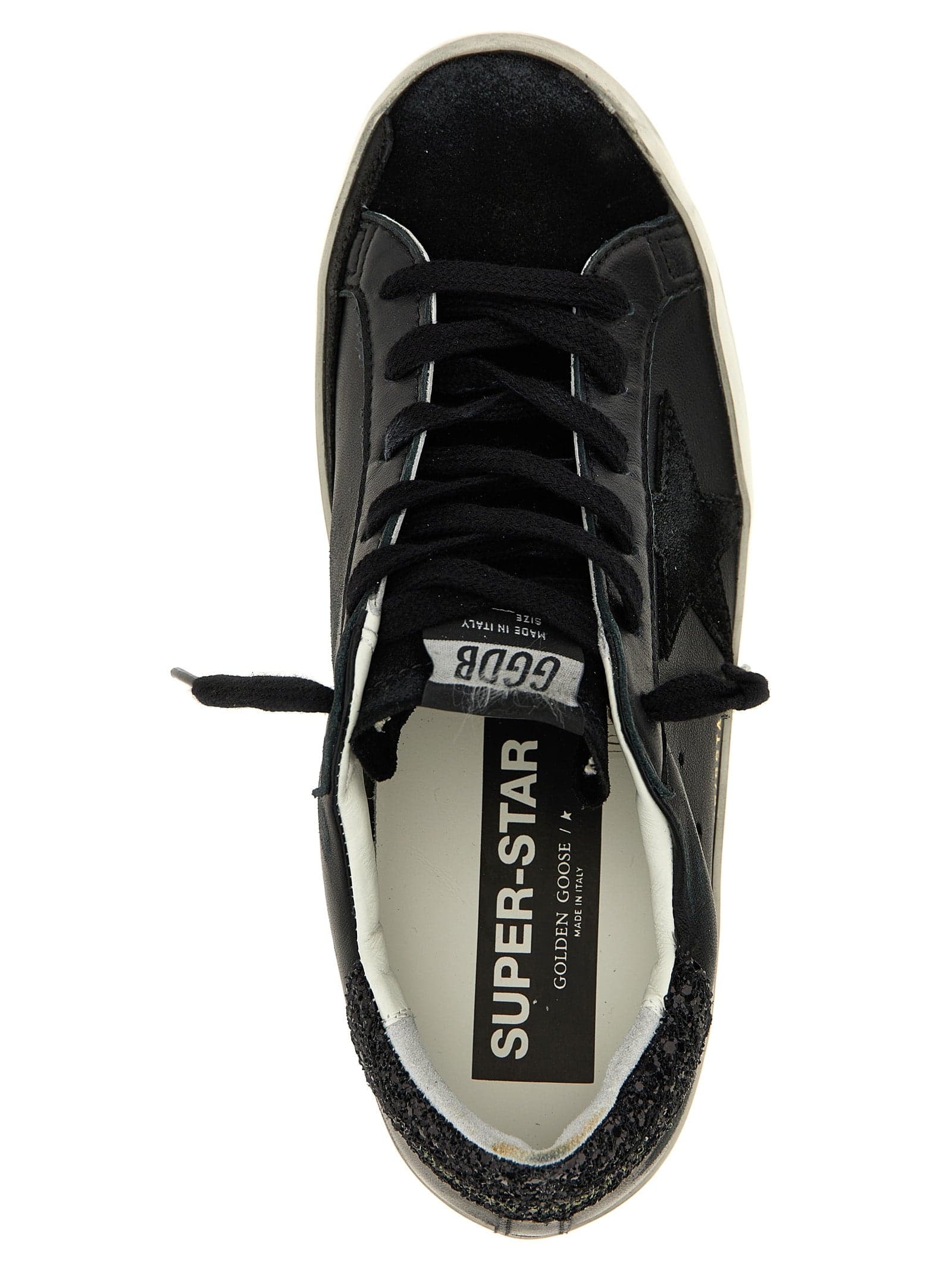 Golden Goose Black Leather Low Top Sneakers - 4