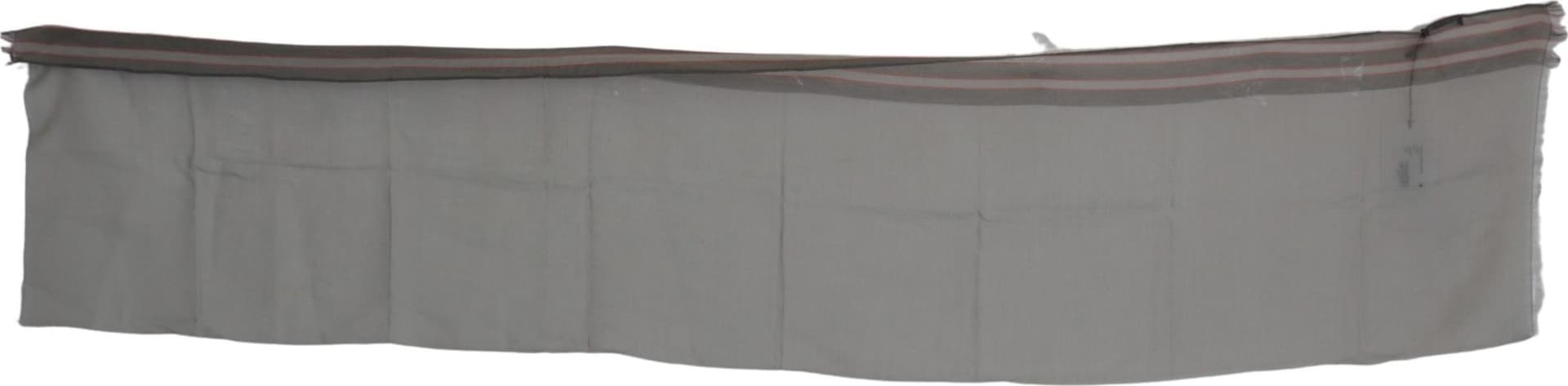 Costume National Gray Fringe Neck Wrap Cotton Scarf - 3