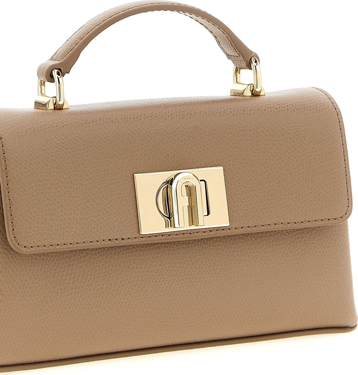 Furla Beige Calfskin Crossbody Bag - 3