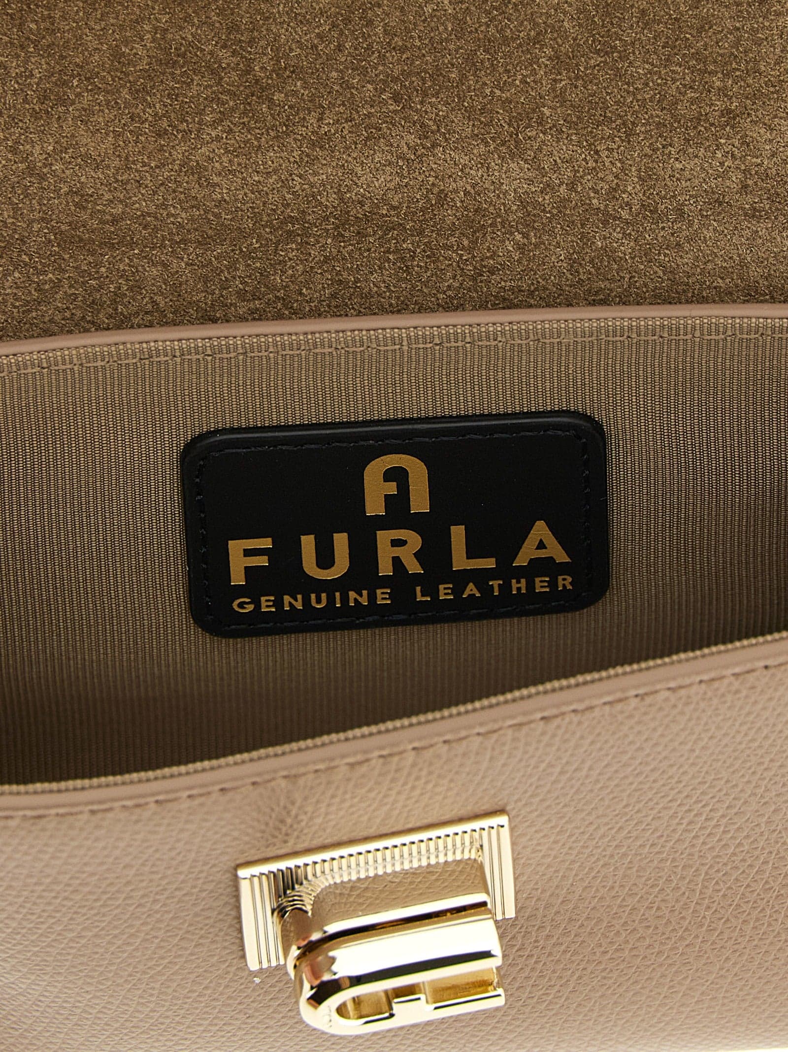 Furla Beige Calfskin Crossbody Bag - 4