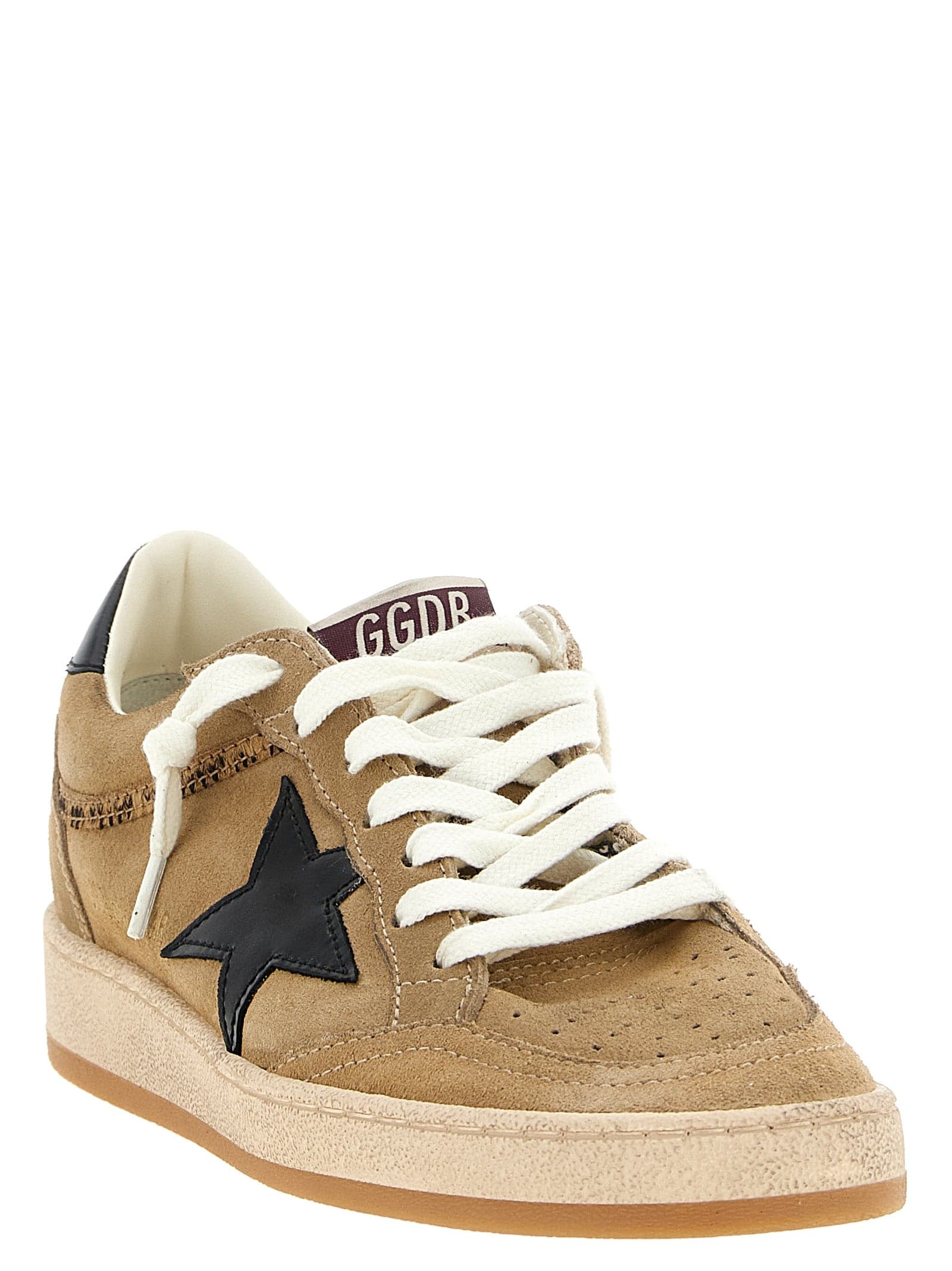 Golden Goose Beige Cowhide Low Top Sneakers - 3