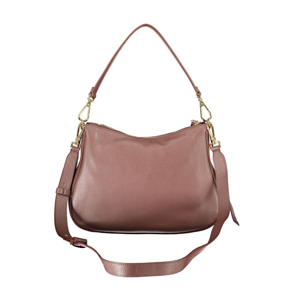 Coccinelle Brown Leather Women's Bag with Removable Strap and Internal Pocket - 2