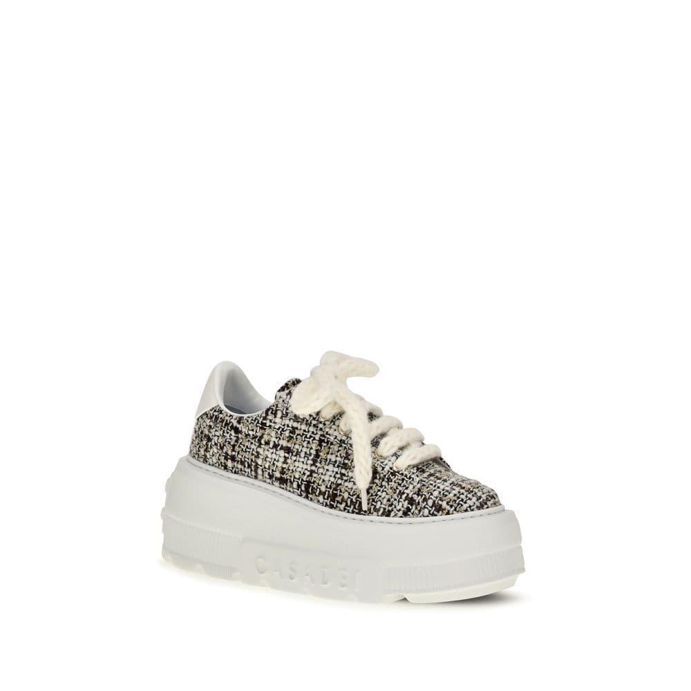 Casadei Multicolor Fabric Platform Sneakers - 2