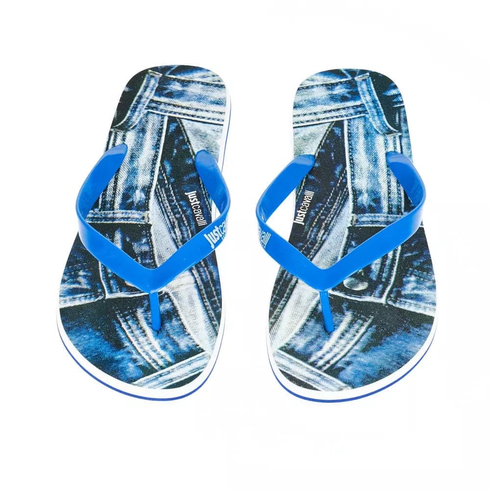 Just Cavalli Light Blue EVA Men Sandal - 2