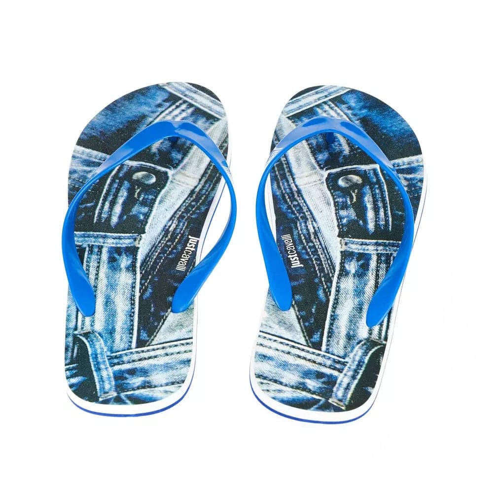 Just Cavalli Light Blue EVA Men Sandal - 4