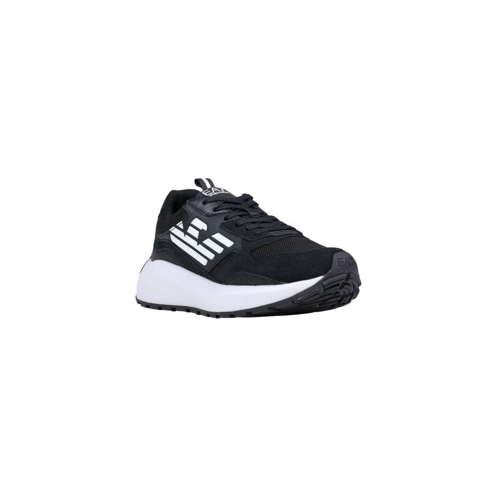 EA7 Emporio Armani Black And White Polyethylene Athletic Sneakers - 2
