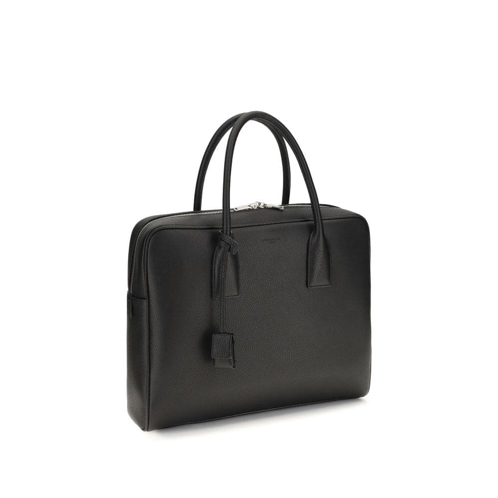Saint Laurent Black Calf Leather Bos Taurus Handbag - 2