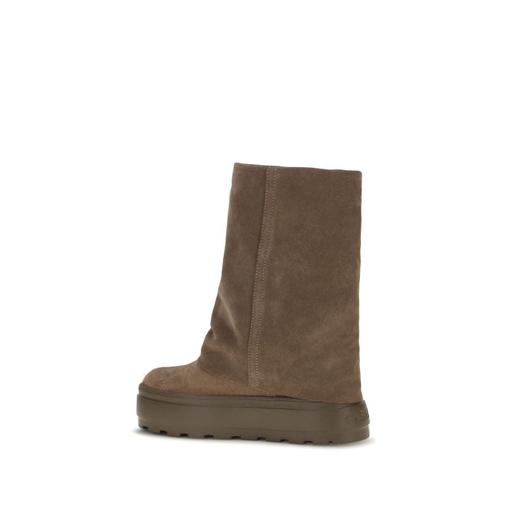 Casadei Brown Calf Leather Bos Taurus Flat Boots - 3