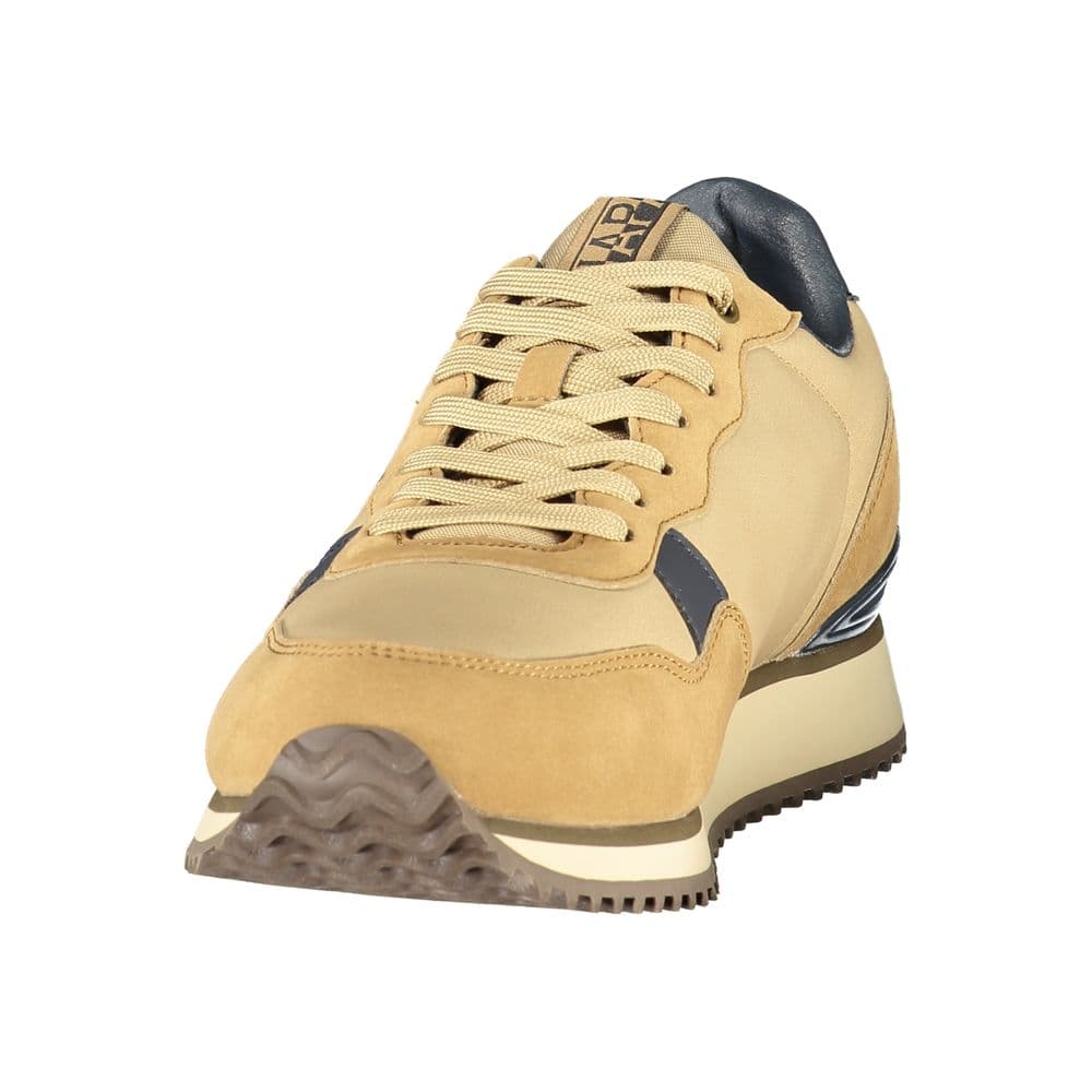 Napapijri Brown Fabric Men's Sneaker - 3
