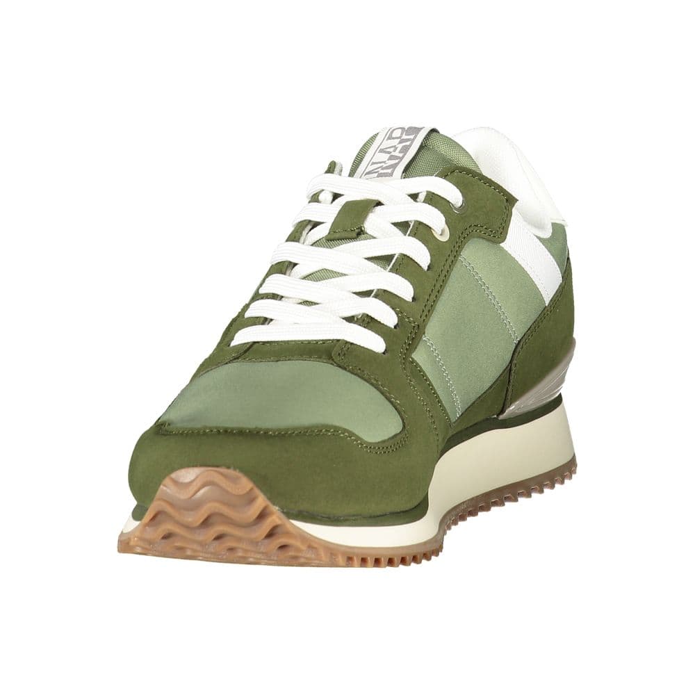 Napapijri Green Polyurethane Men's Sneaker - 3