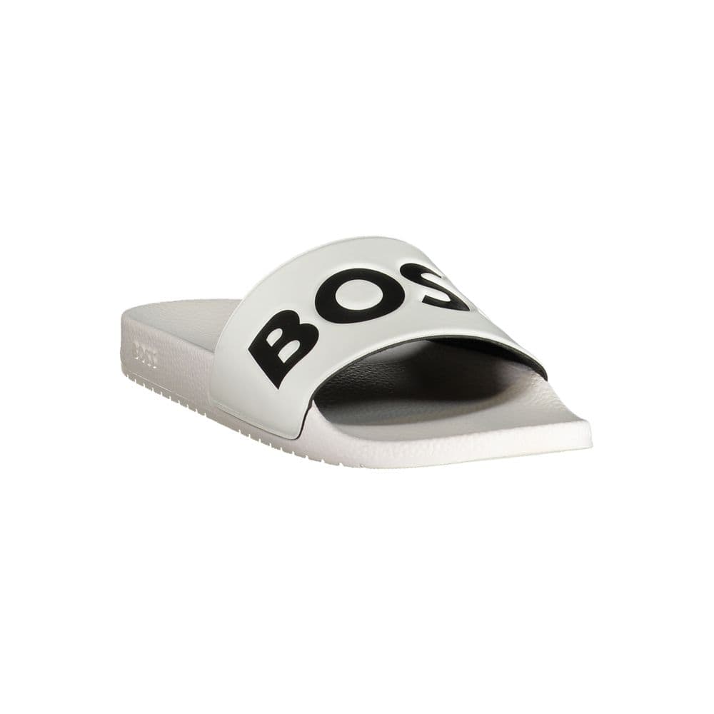 Hugo Boss White Polyurethane Men's Slipper - 2