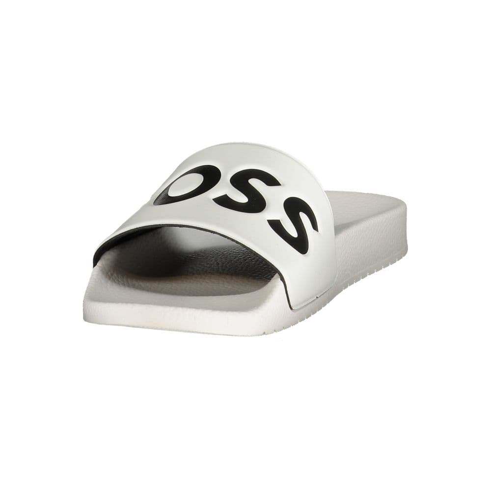 Hugo Boss White Polyurethane Men's Slipper - 3