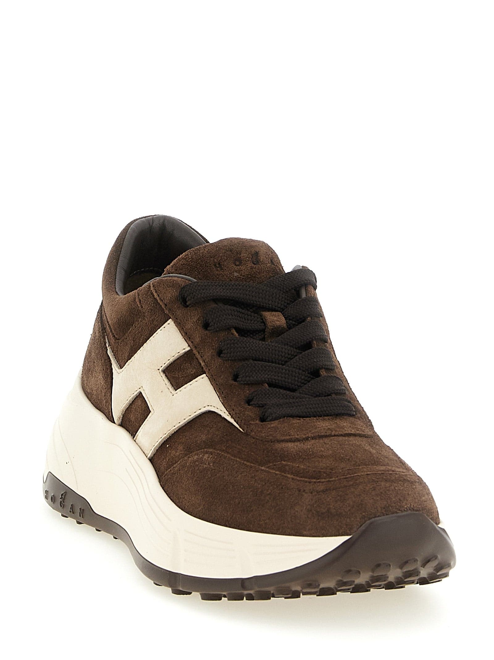 Hogan Brown Calfskin Athletic Sneakers - 2
