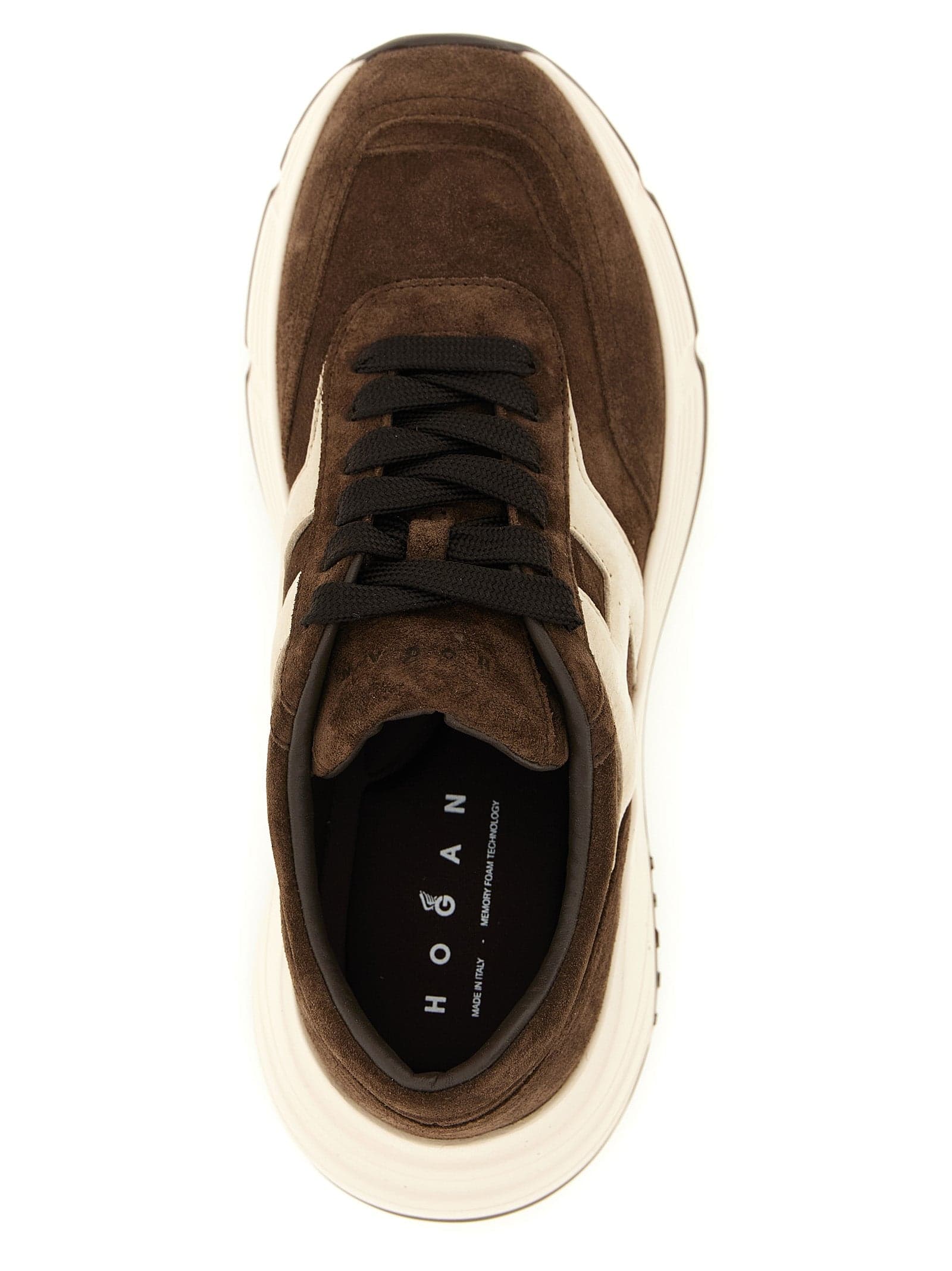 Hogan Brown Calfskin Athletic Sneakers - 4