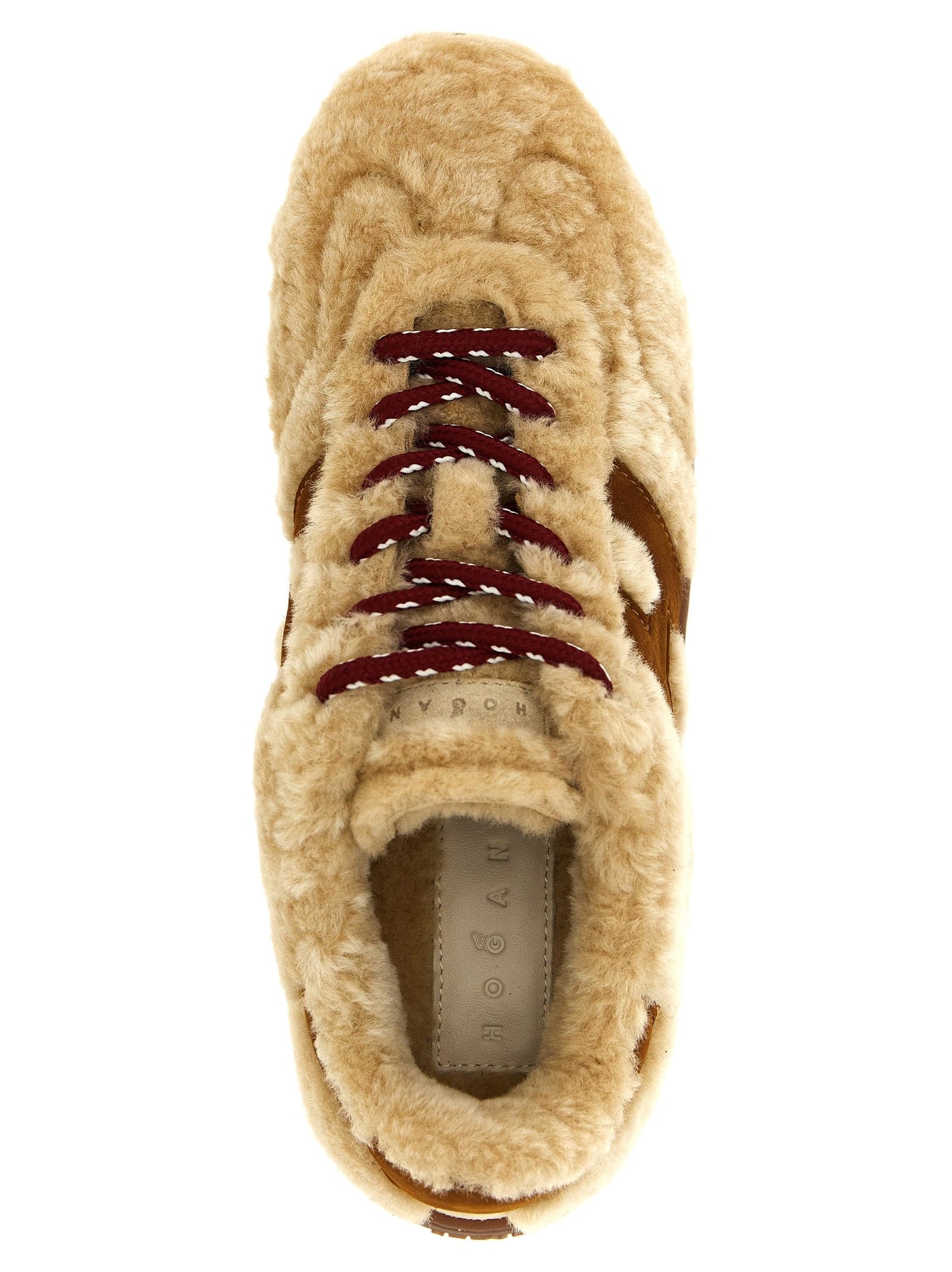 Hogan Beige Goatskin Low Top Sneakers - 4