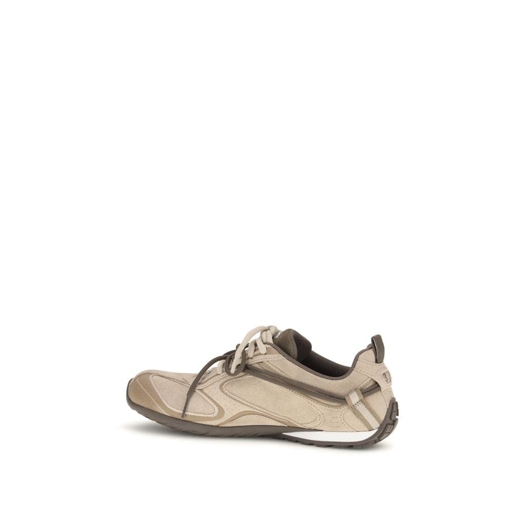 Balenciaga Beige Suede Leather Athletic Sneakers - 3