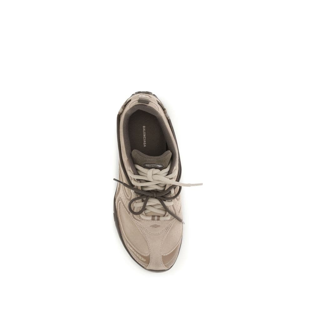 Balenciaga Beige Suede Leather Athletic Sneakers - 4
