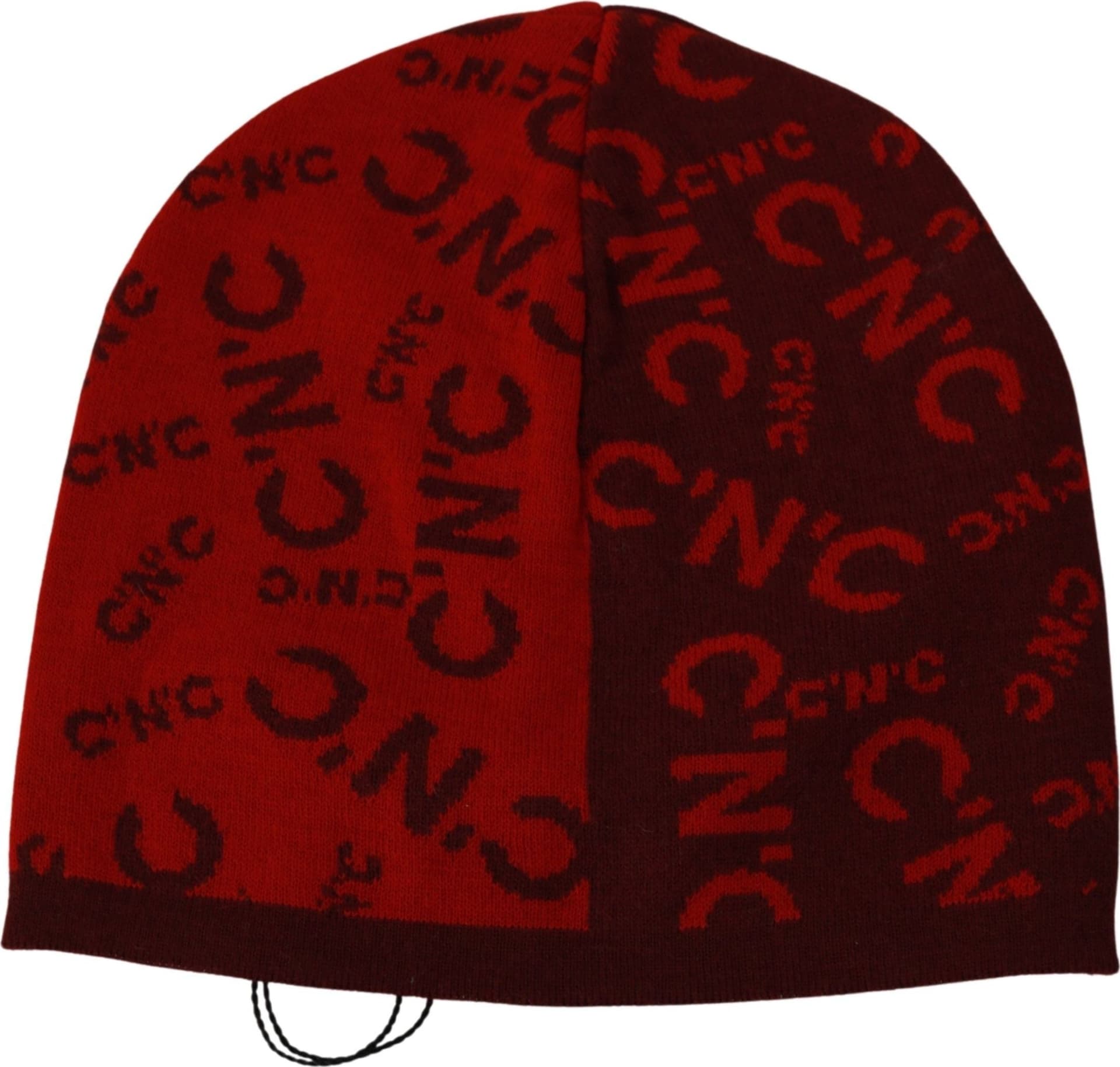 Costume National Red Wool Blend Branded Beanie Hat - 3