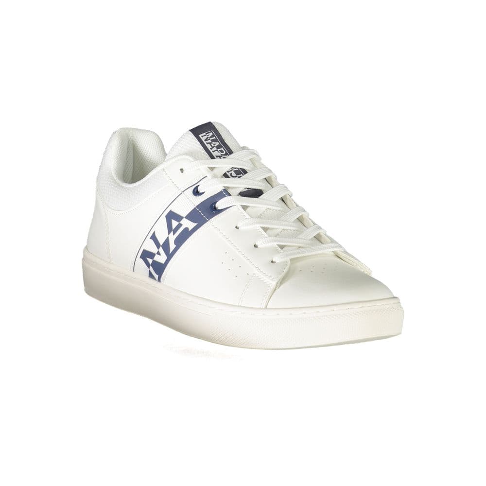 Napapijri White Leather Men's Sneaker - 3