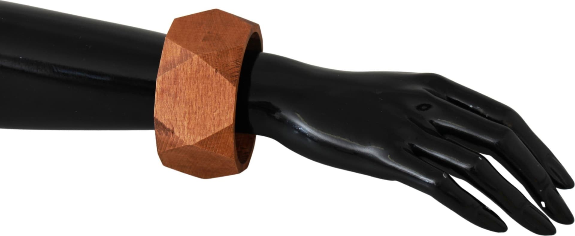 Costume National Brown Wooden Branded Bracelet - 2