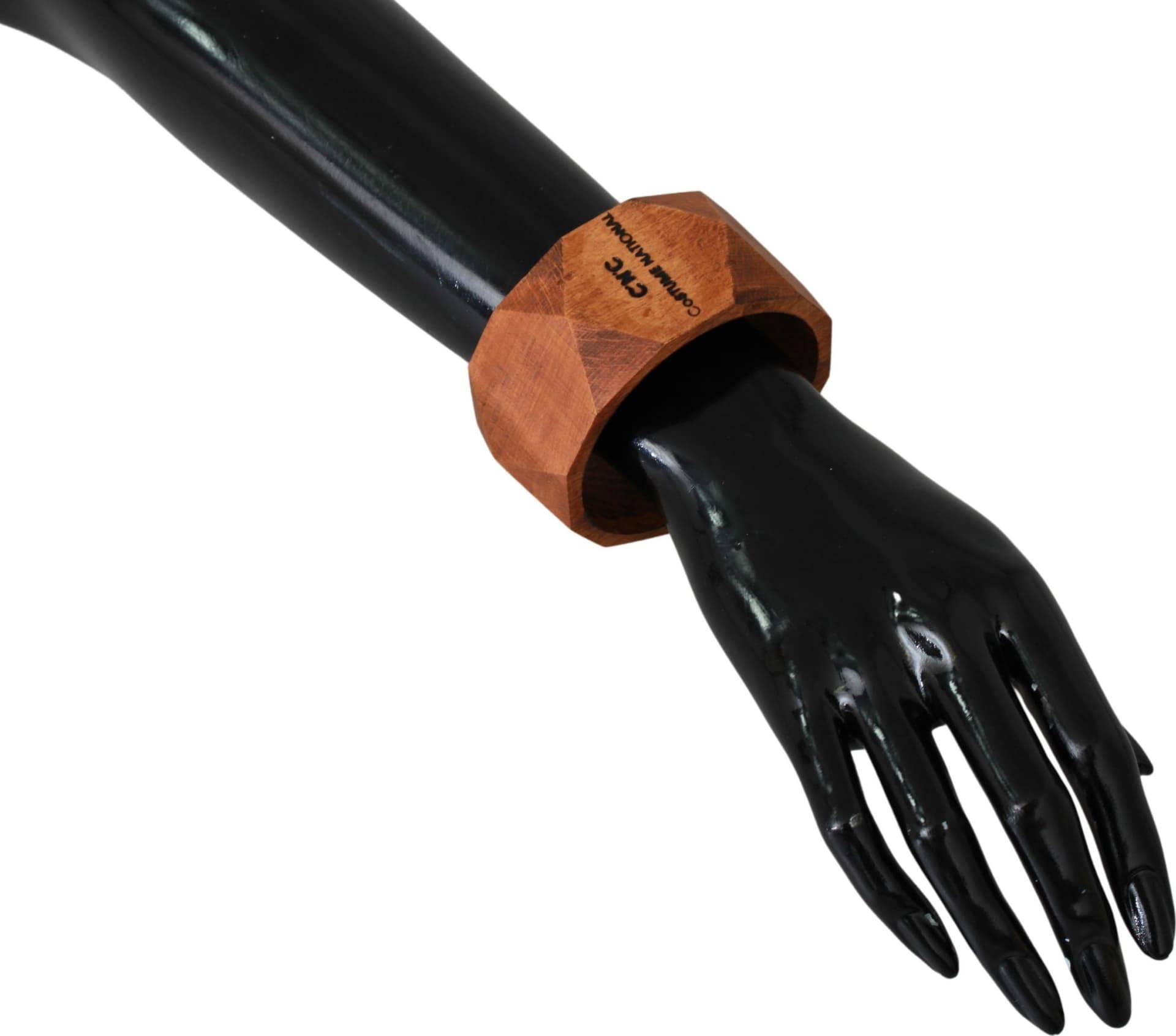 Costume National Brown Wooden Branded Bracelet - 4
