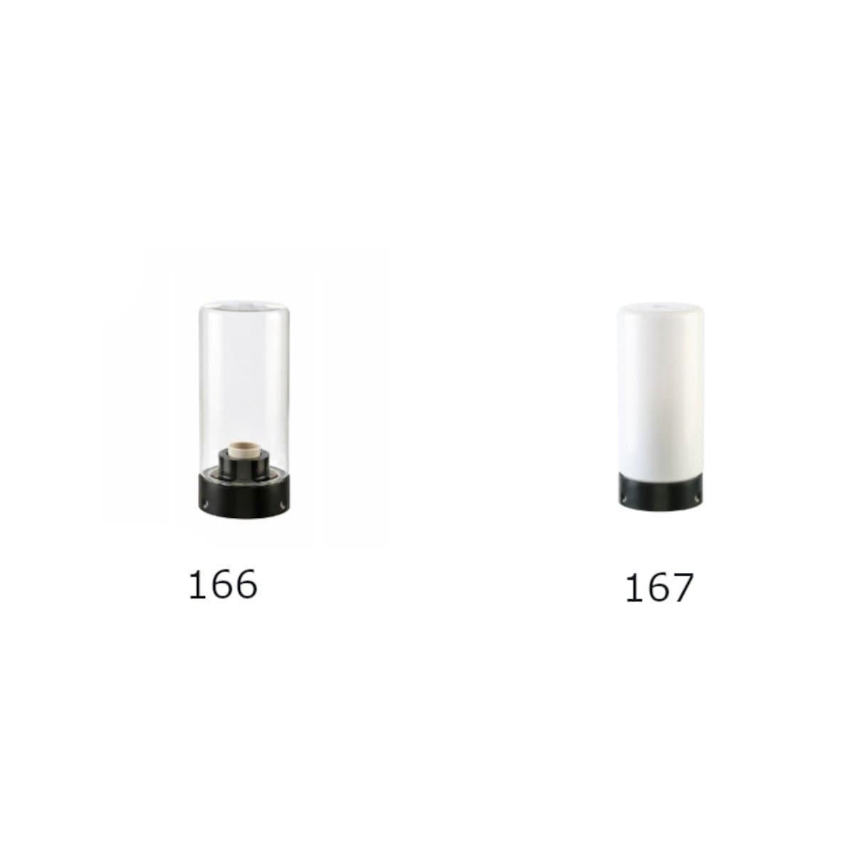 Testa palo Sovil illuminazione CIGAR 166 167 E27 LED IP65 termoplastico pmma - 3