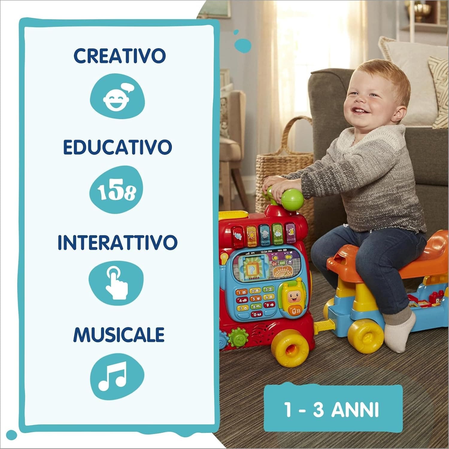 VTech - Edo Maxi Treno Cavalcabile 7 in 1 - 6