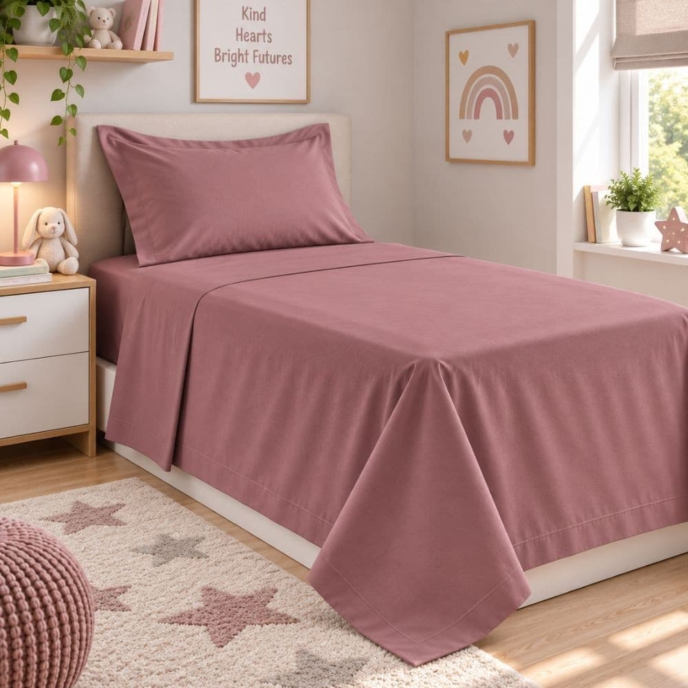 Lenzuola Letto Singolo Cotone Botticelli Home Solid Color - 19