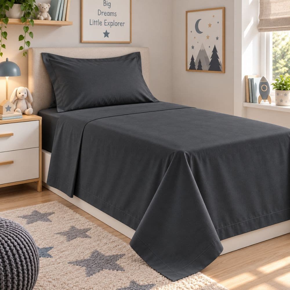 Lenzuola Letto Singolo Cotone Botticelli Home Solid Color - 25