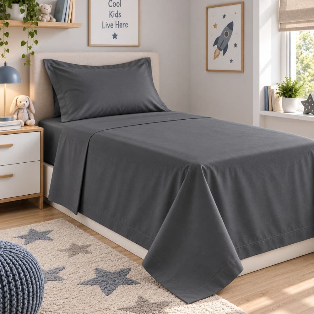 Lenzuola Letto Singolo Cotone Botticelli Home Solid Color - 28