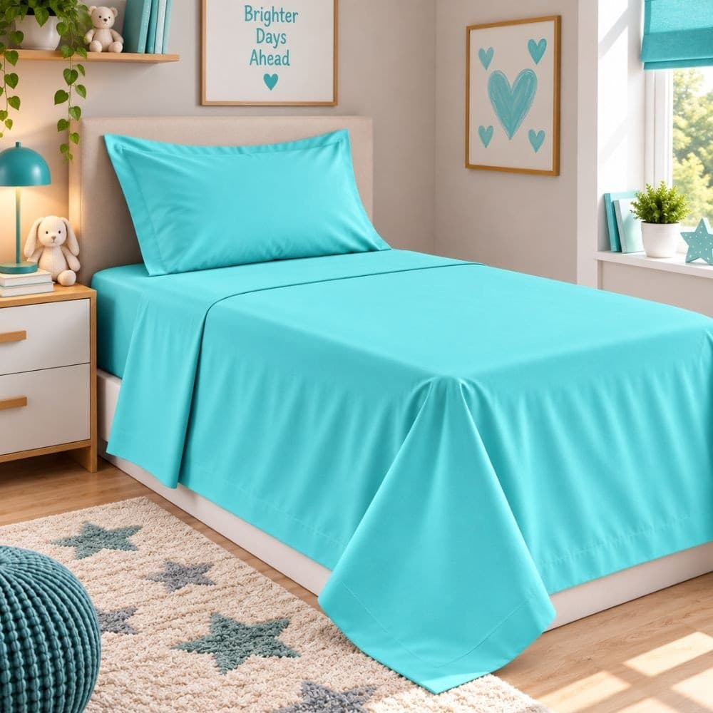 Lenzuola Letto Singolo Cotone Botticelli Home Solid Color - 34