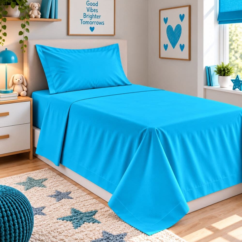 Lenzuola Letto Singolo Cotone Botticelli Home Solid Color - 37