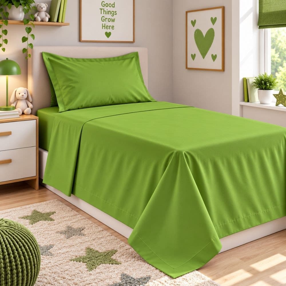 Lenzuola Letto Singolo Cotone Botticelli Home Solid Color - 43
