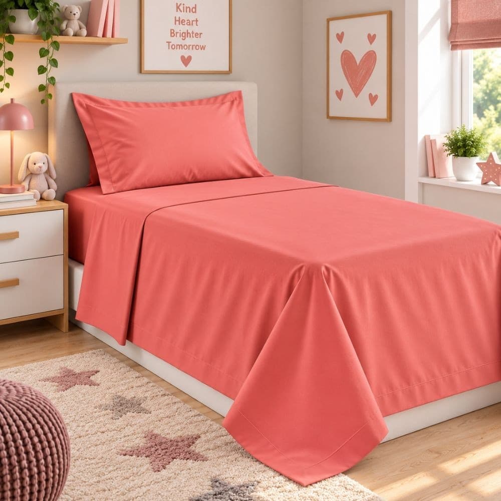Lenzuola Letto Singolo Cotone Botticelli Home Solid Color - 52
