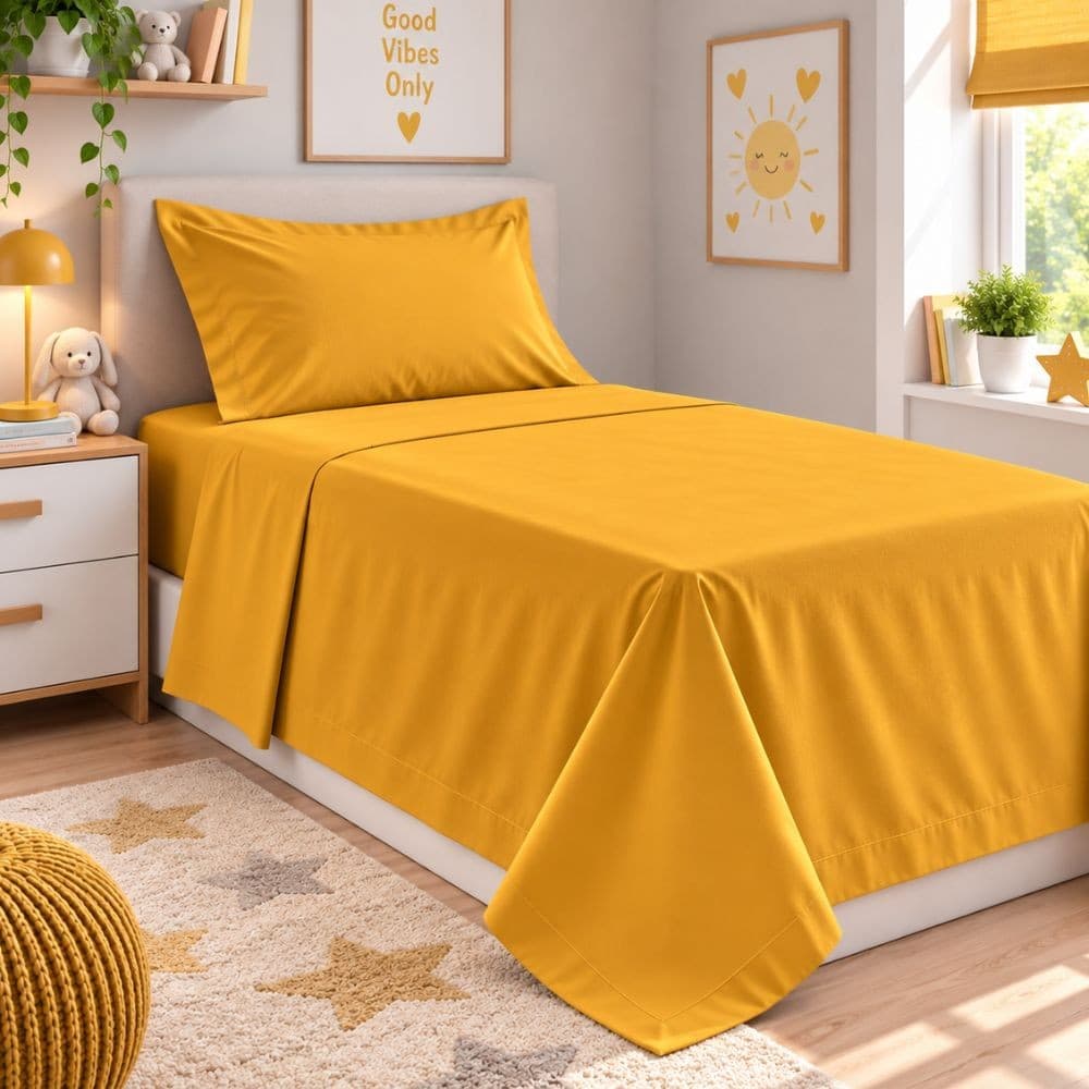 Lenzuola Letto Singolo Cotone Botticelli Home Solid Color - 58