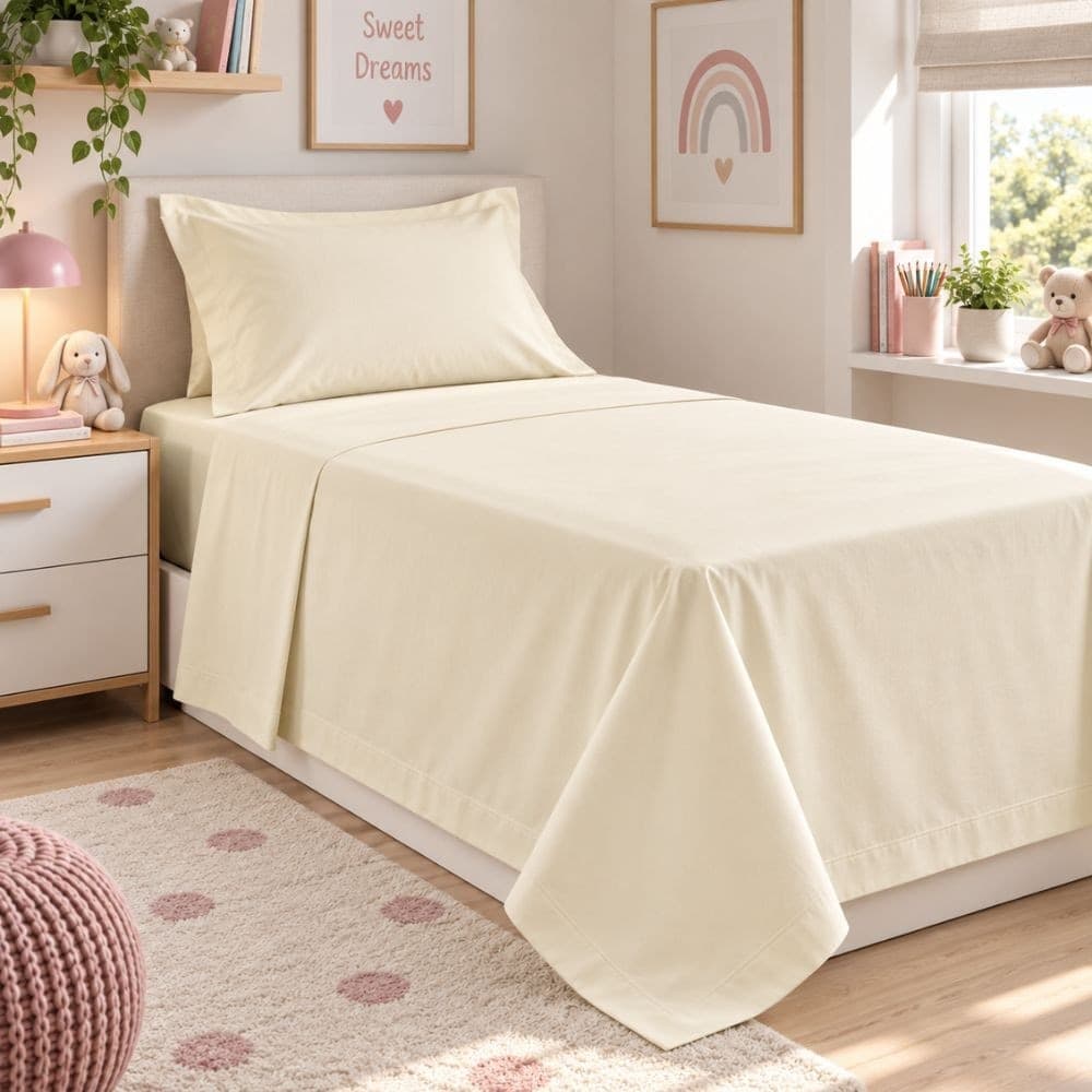 Lenzuola Letto Singolo Cotone Botticelli Home Solid Color - 7