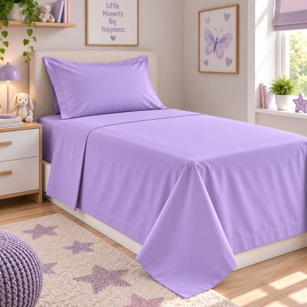 Lenzuola Letto Singolo Cotone Botticelli Home Solid Color - 64
