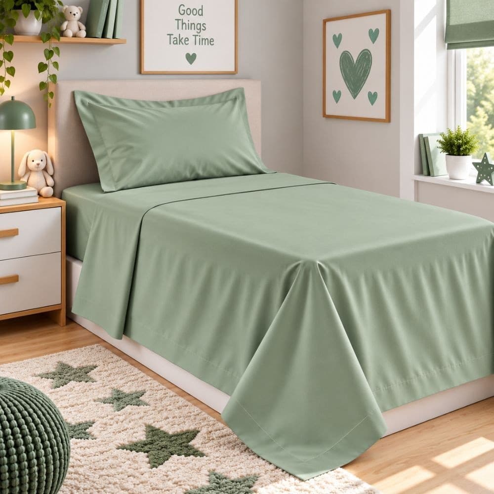 Lenzuola Letto Singolo Cotone Botticelli Home Solid Color - 67