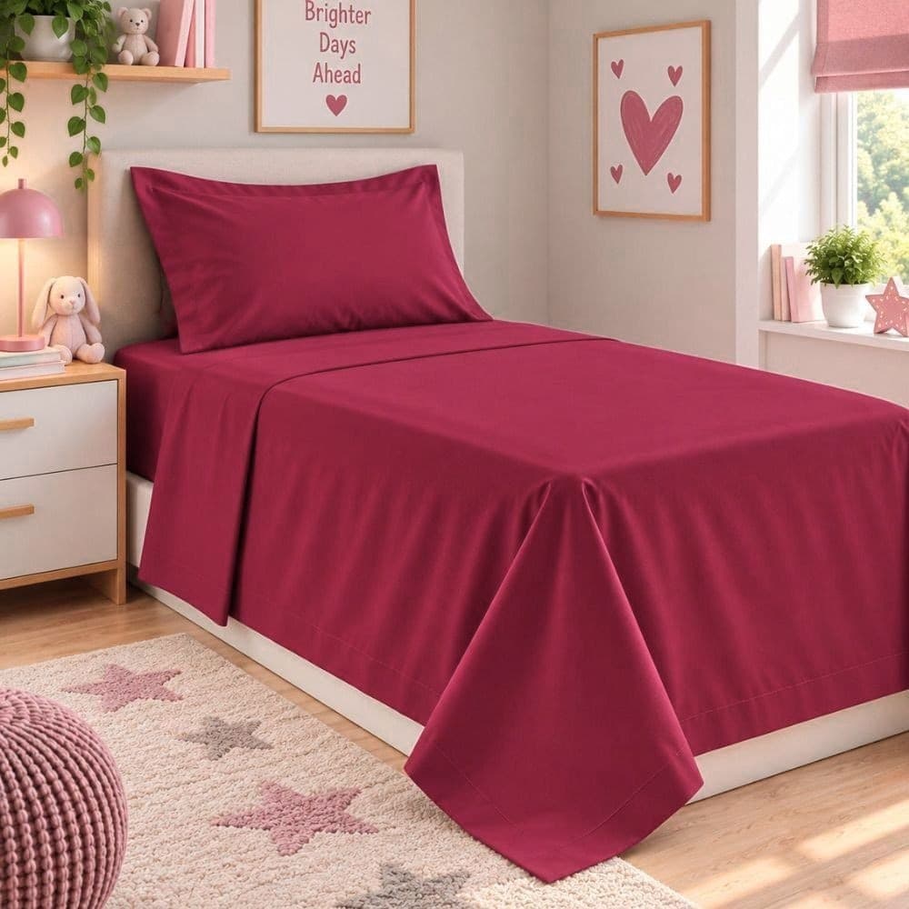 Lenzuola Letto Singolo Cotone Botticelli Home Solid Color - 79