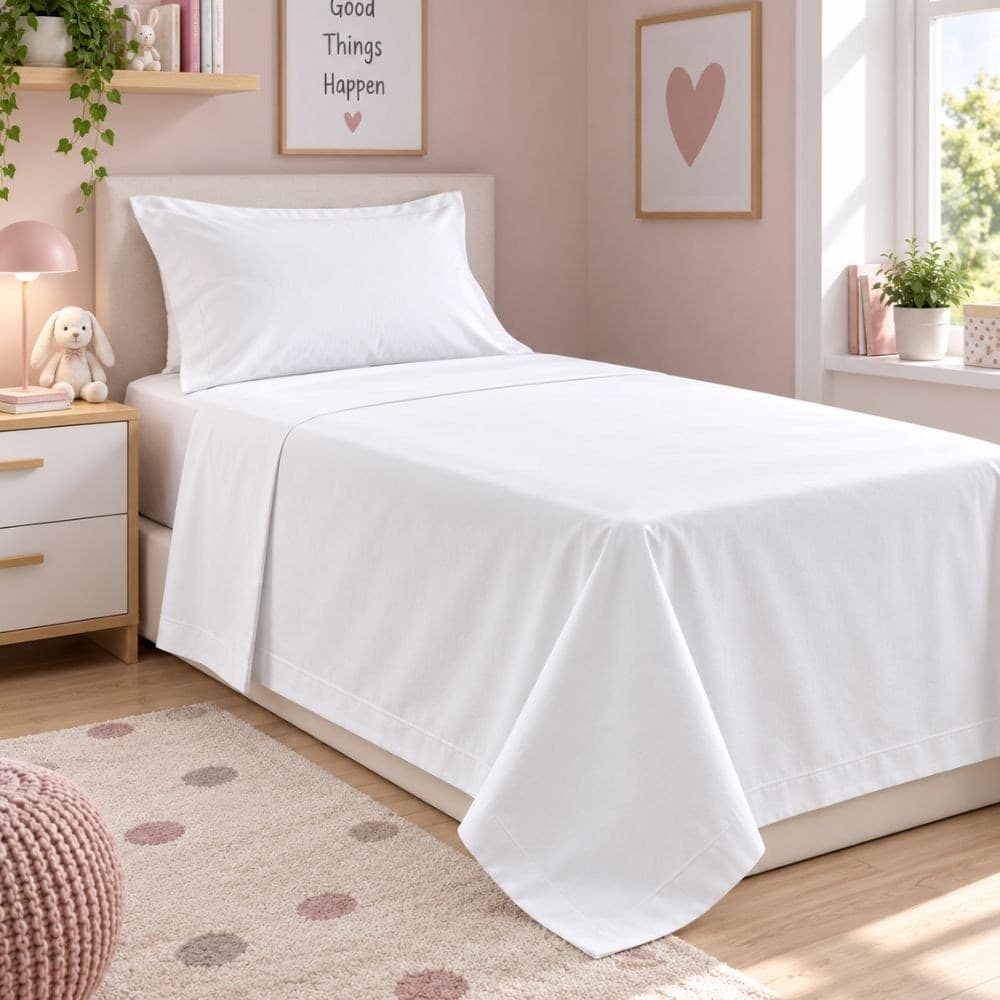 Lenzuola Letto Singolo Cotone Botticelli Home Solid Color - 10