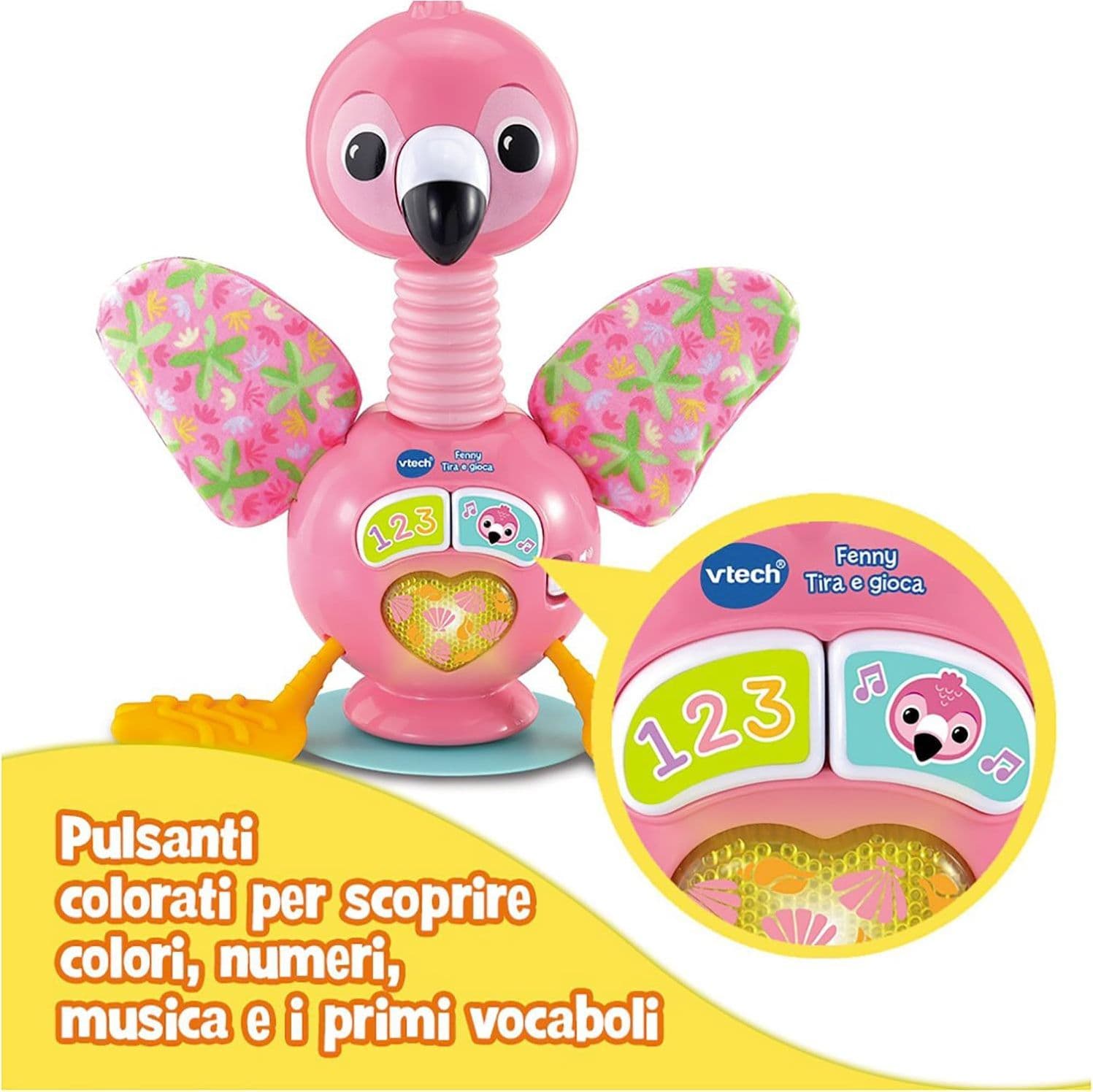 VTech - Fenny Tira e Gioca Fenicottero Sensoriale - 3