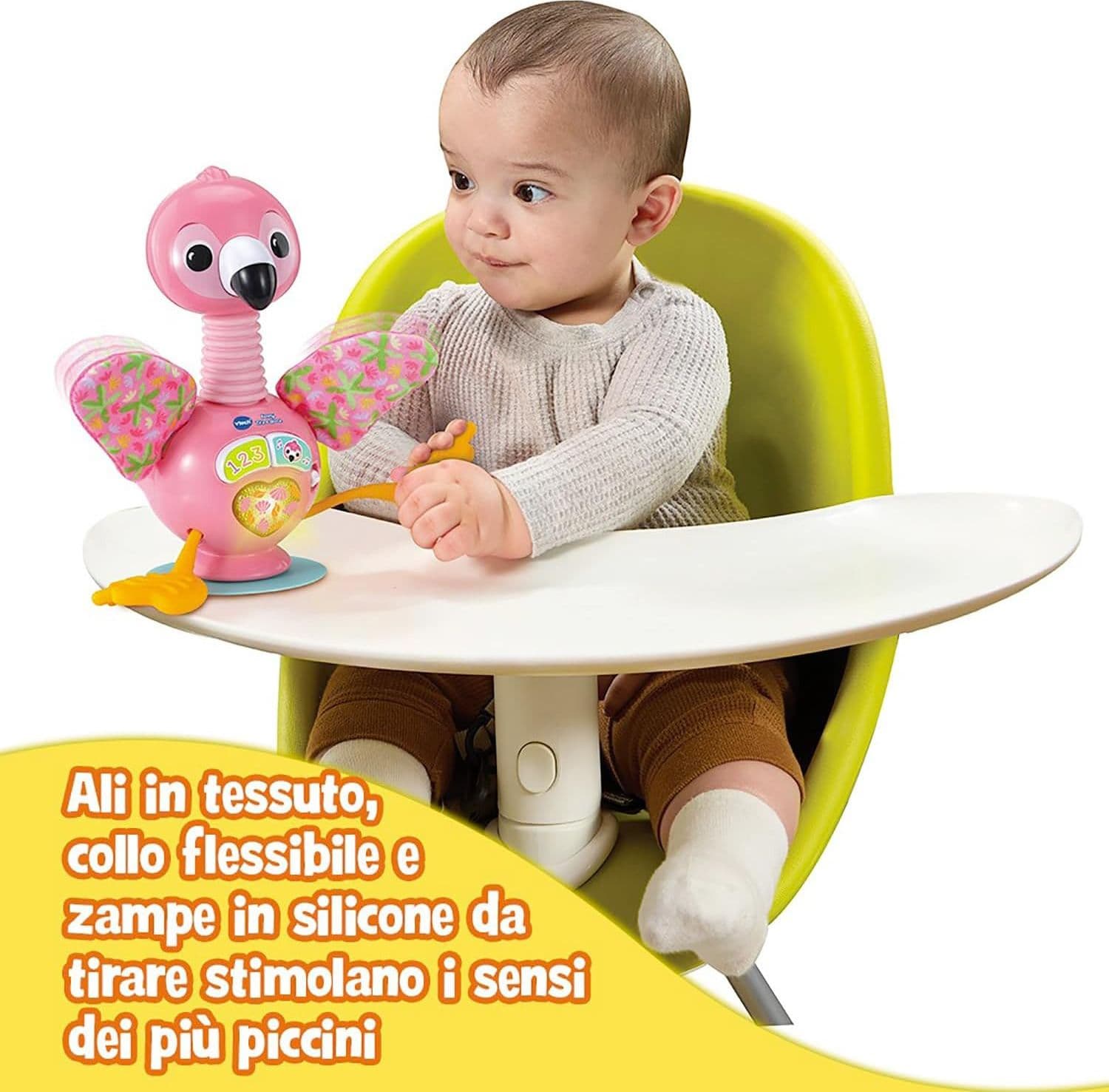 VTech - Fenny Tira e Gioca Fenicottero Sensoriale - 5